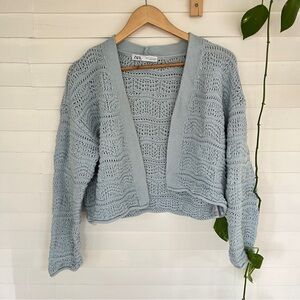 Zara slouchy crochet cardigan